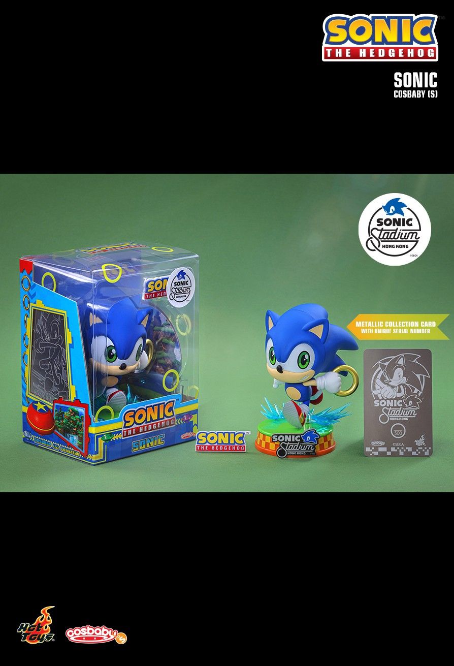 Hot Toys SONIC Stadium HK Ltd Edition Sonic The HedgeHog Sonic & Shadow Cosbaby