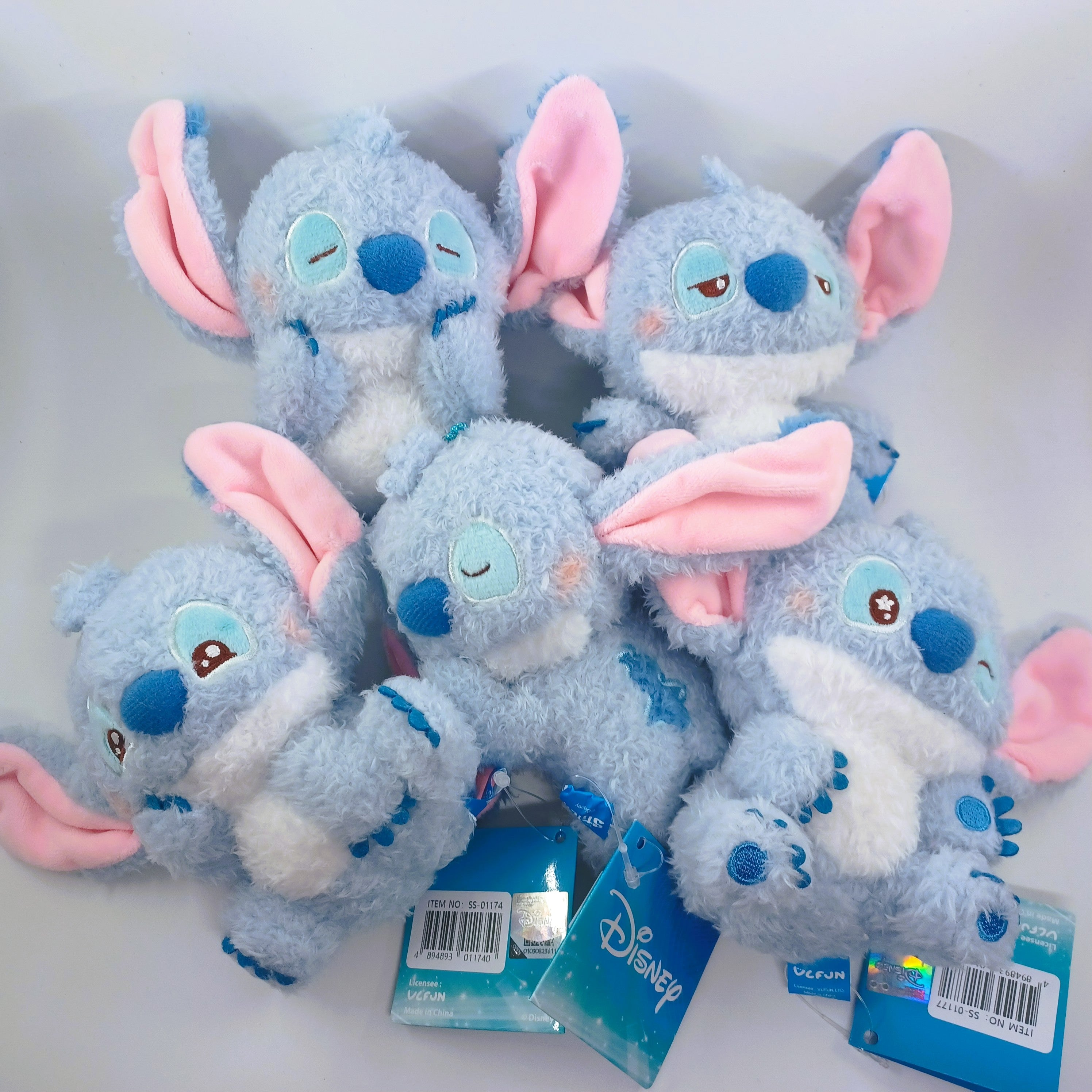 Disney Sleep Stitch Plush Keychain