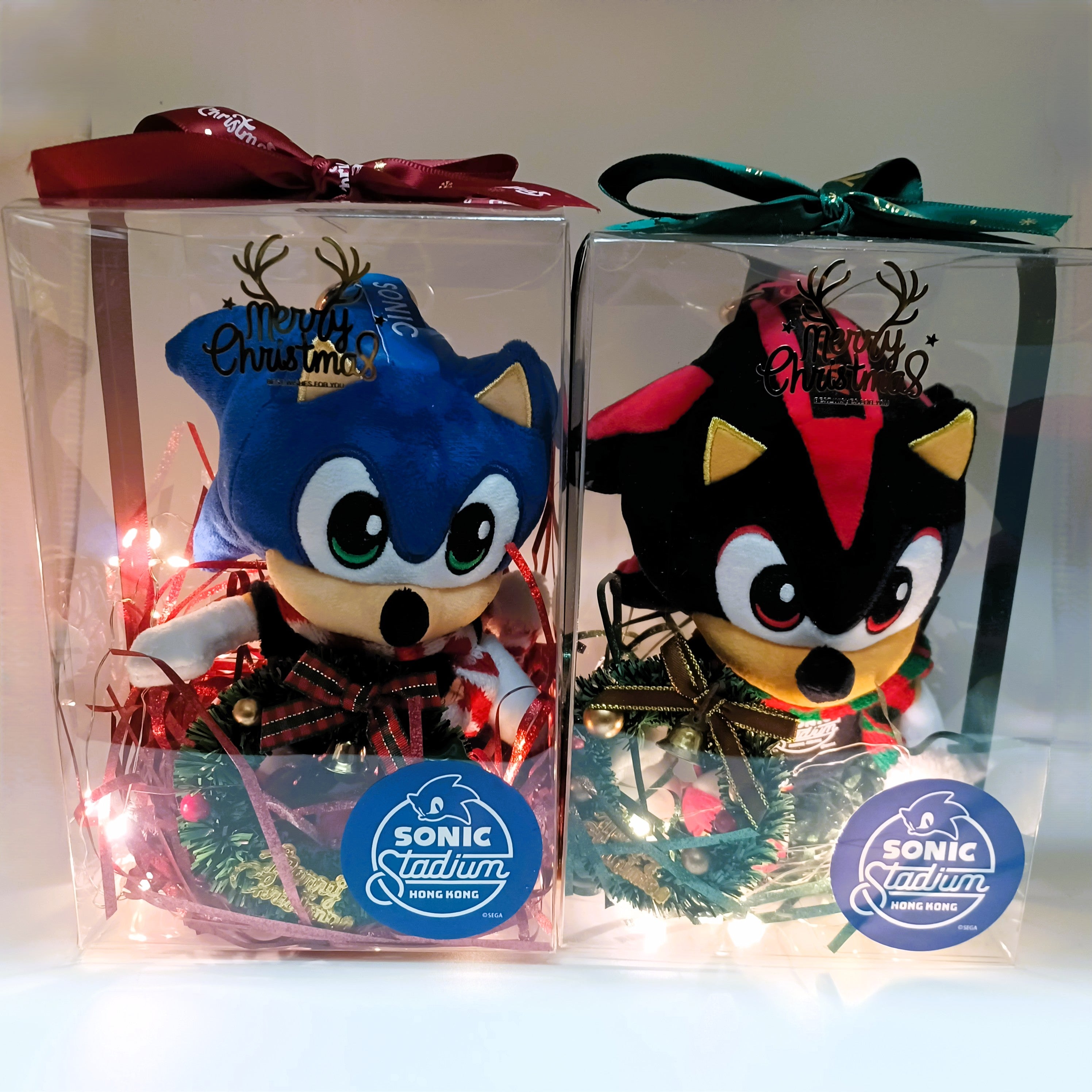 Hong Kong SONIC Stadium 1st Anniversary SONIC & SHADOW Plush Keychain