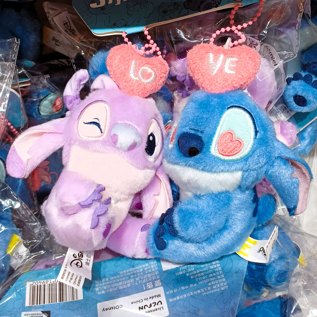 Potdemiel Stitch & Angel "LOVE" Plush Keychain