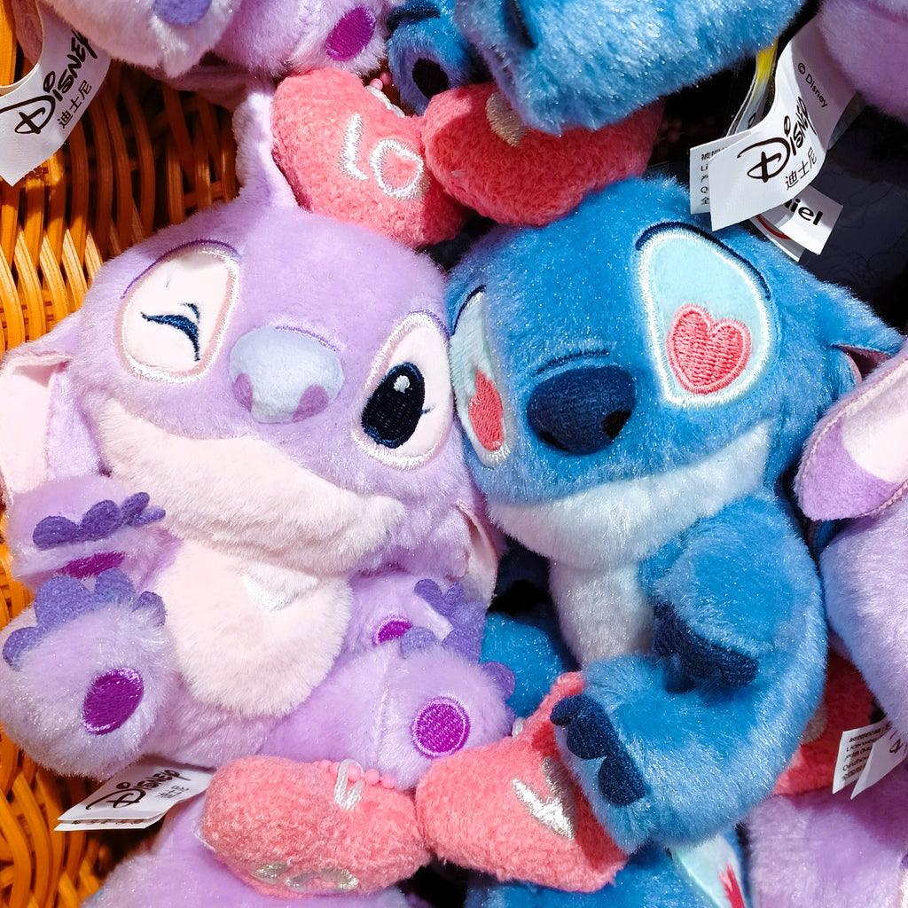 Potdemiel Stitch & Angel "LOVE" Plush Keychain
