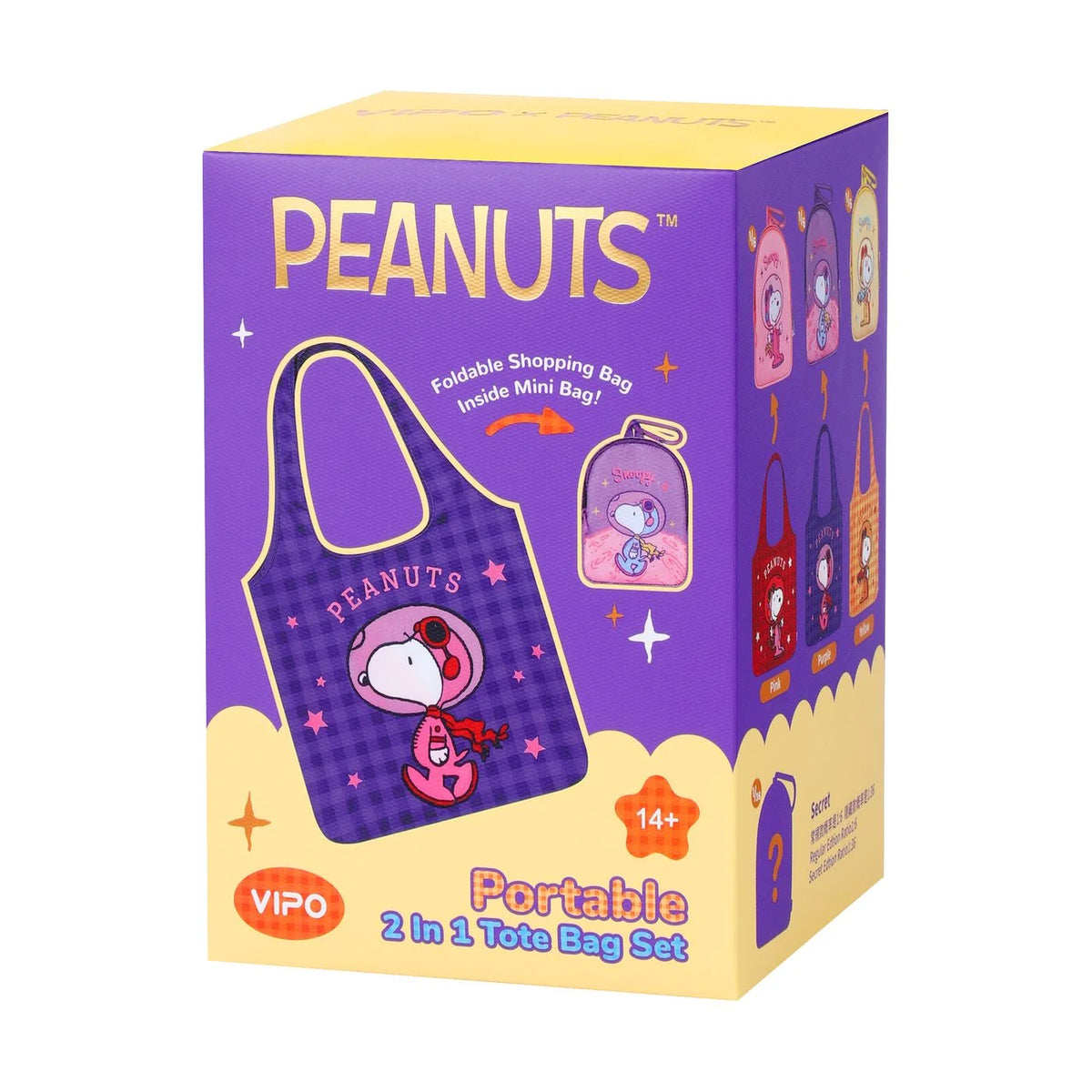 VIPO Peanuts 2 in 1 Eco-Friendly Tote Bag SP37642