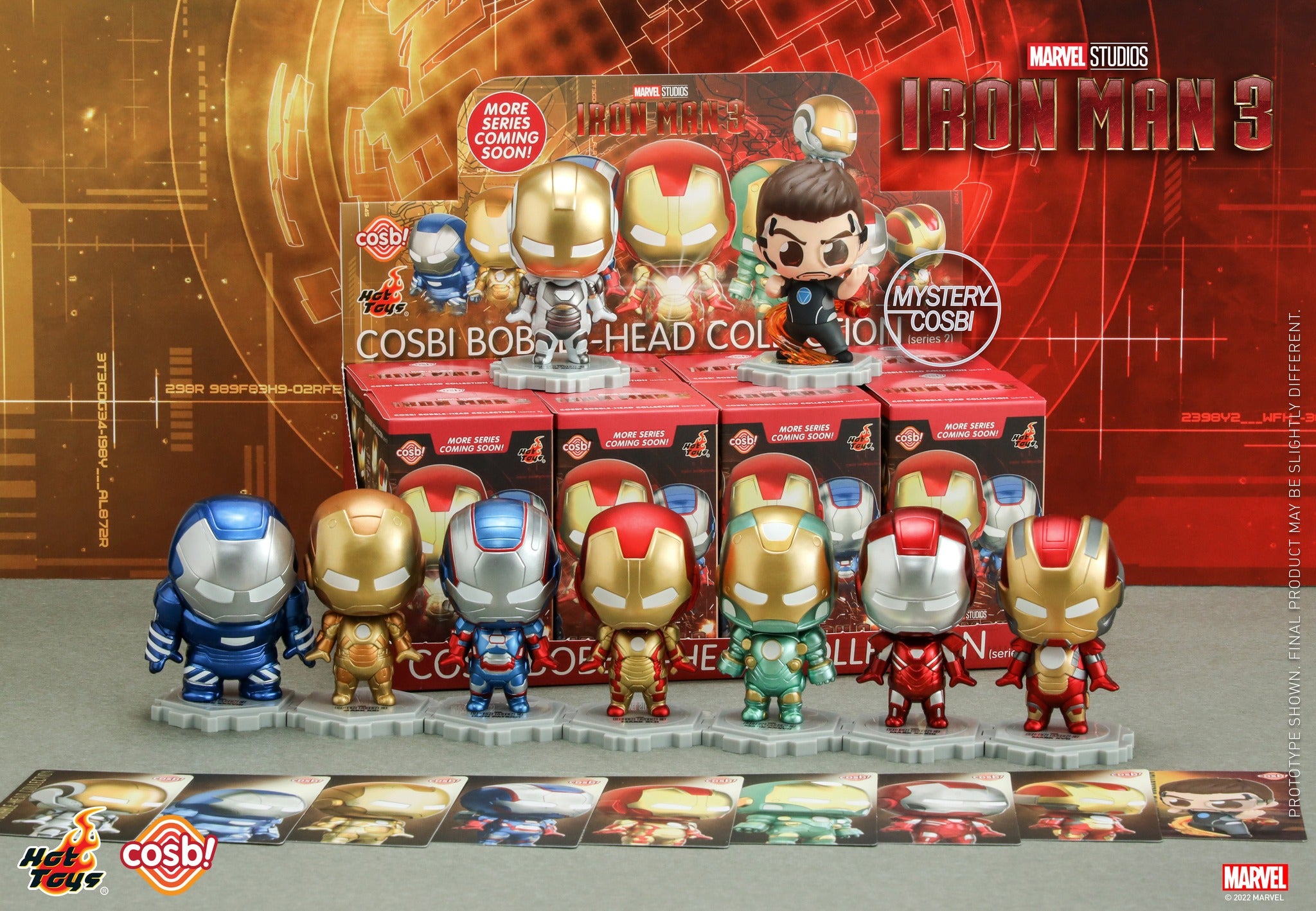 Share Marvel x Hot Toys CBX029 IRON MAN 3 ( Series 2 ) Cosbi Full Box (Case of 8pcs.)