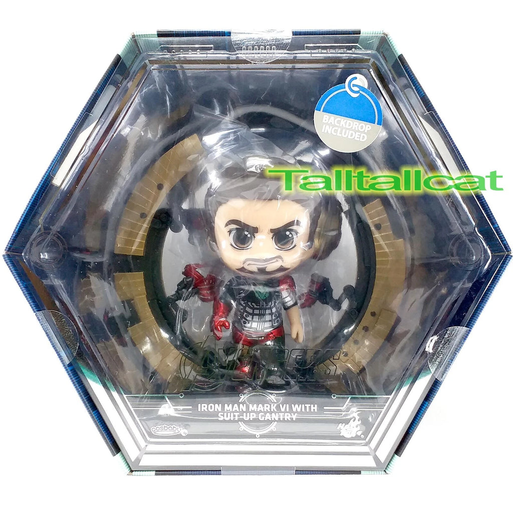 Marvel x Hot Toys The Avengers COSB869 Iron Man Mk VI with Suit-Up Gantry Cosbaby