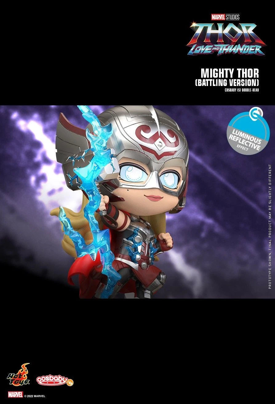 Marvel x Hot Toys THOR: LOVE & THUNDER COSB954 (MIGHTY THOR Battling Ver.) Cosbaby