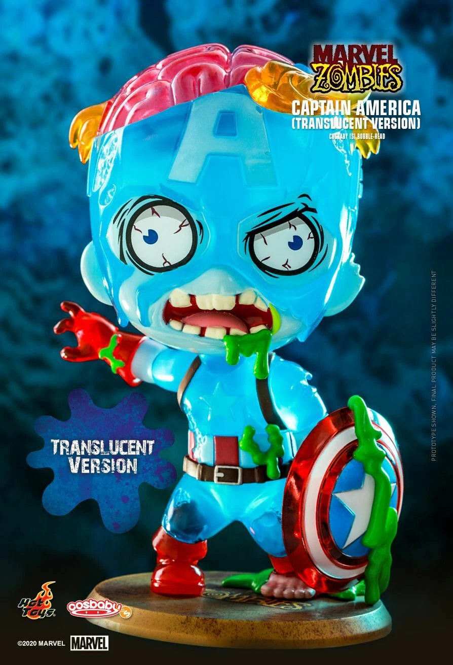 Hot Toys MARVEL ZOMBIES COSB834 Captain America (Translucent Ver.) Cosbaby