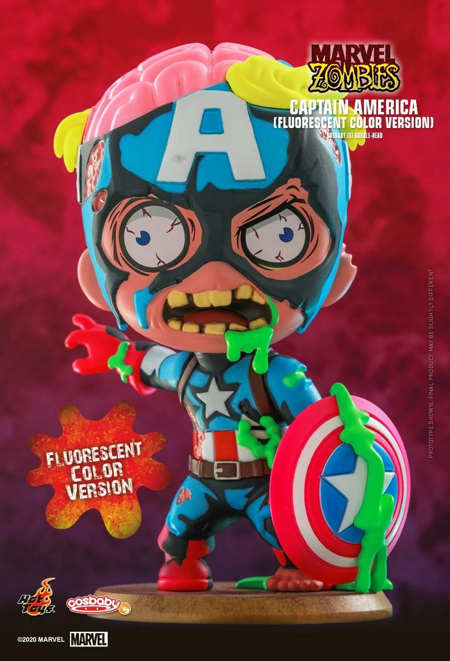 Hot Toys MARVEL ZOMBIES COSB833 Captain America (Fluorescent Color Ver.) Cosbaby