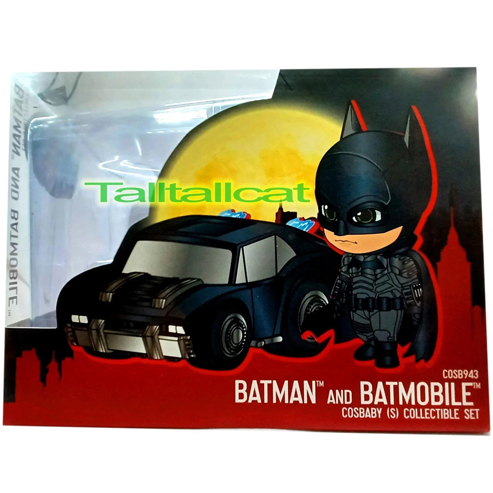 DC Comics x Hot Toys The Batman COSB943 BATMAN and BATMOBILE Cosbaby Collectible Set