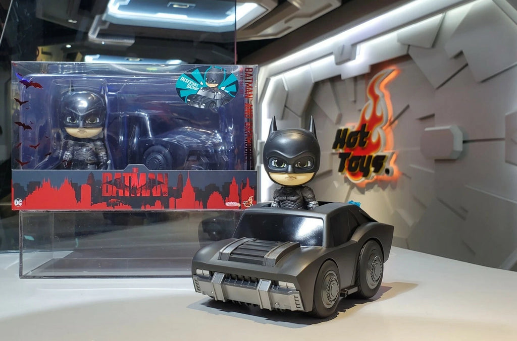 DC Comics x Hot Toys The Batman COSB943 BATMAN and BATMOBILE Cosbaby Collectible Set
