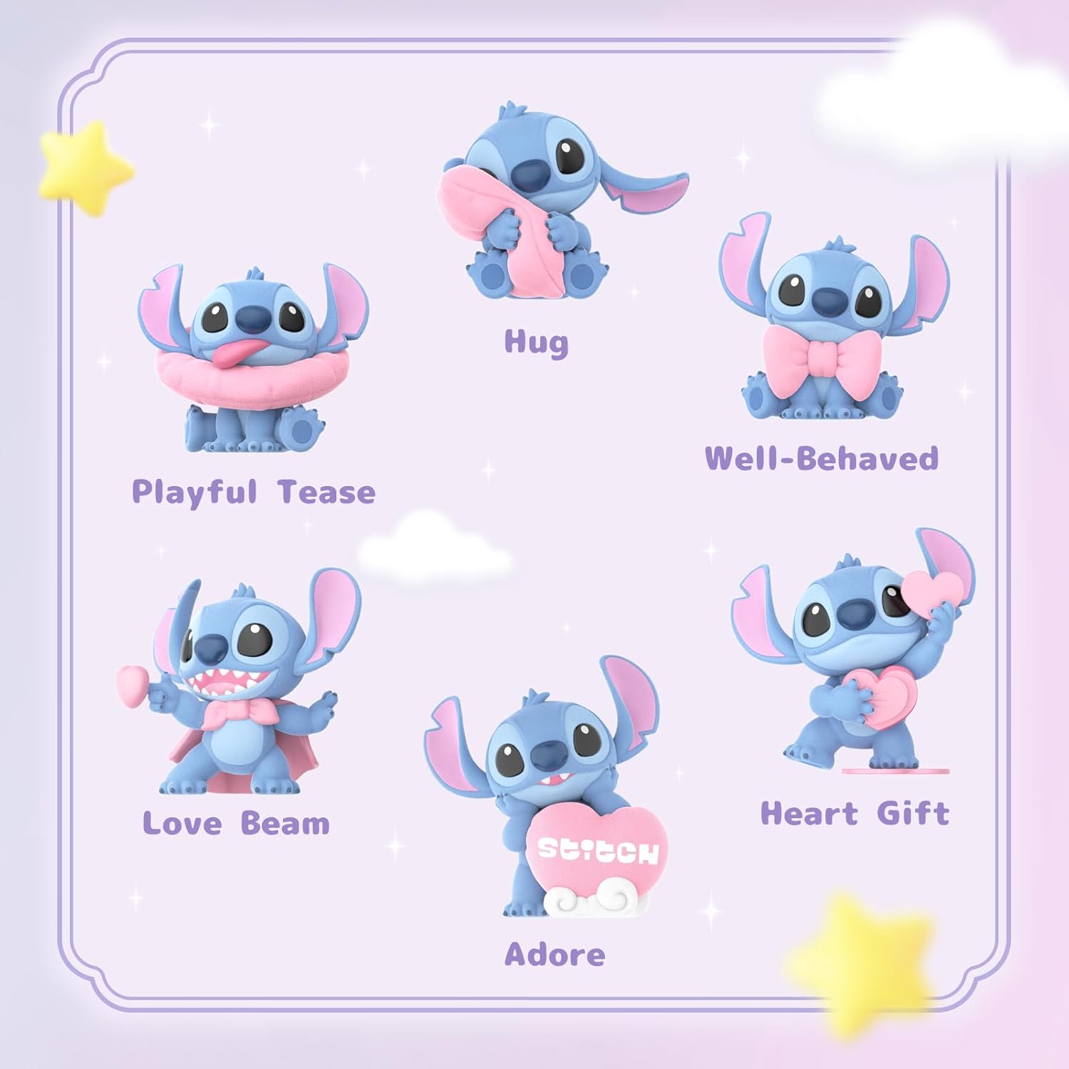 52TOYS Disney Stitch Sweet Pink Series Full Box ( Case of 6pcs. )