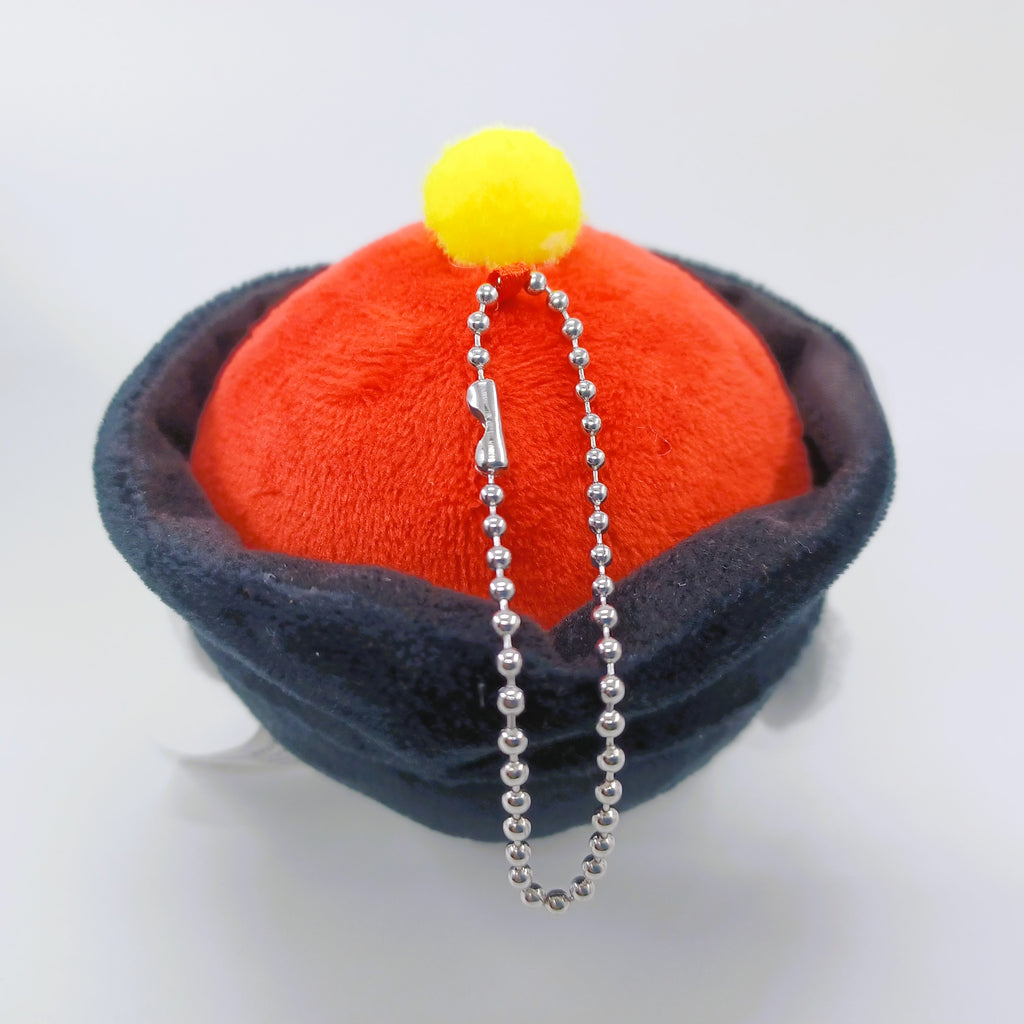 Chinese Zombie Head Plush Doll Key Ring