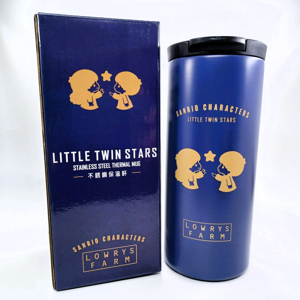 2020 Hong Kong 7-eleven x LOWRYS FARM x SANRIO 350ml LITTLE TWIN STARS & HELLO KITTY Stainless Steel Thermal Mug